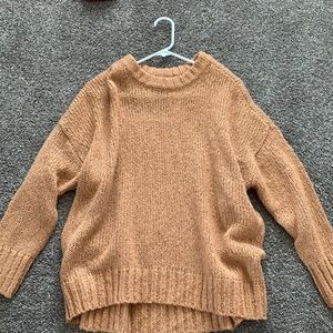 tan sweater from Aerie